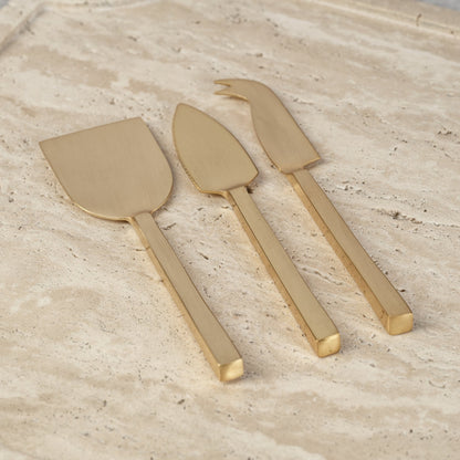 Cheese Slicer and Server Set - Gold - Cheese Knives by Carlyle Avenue
