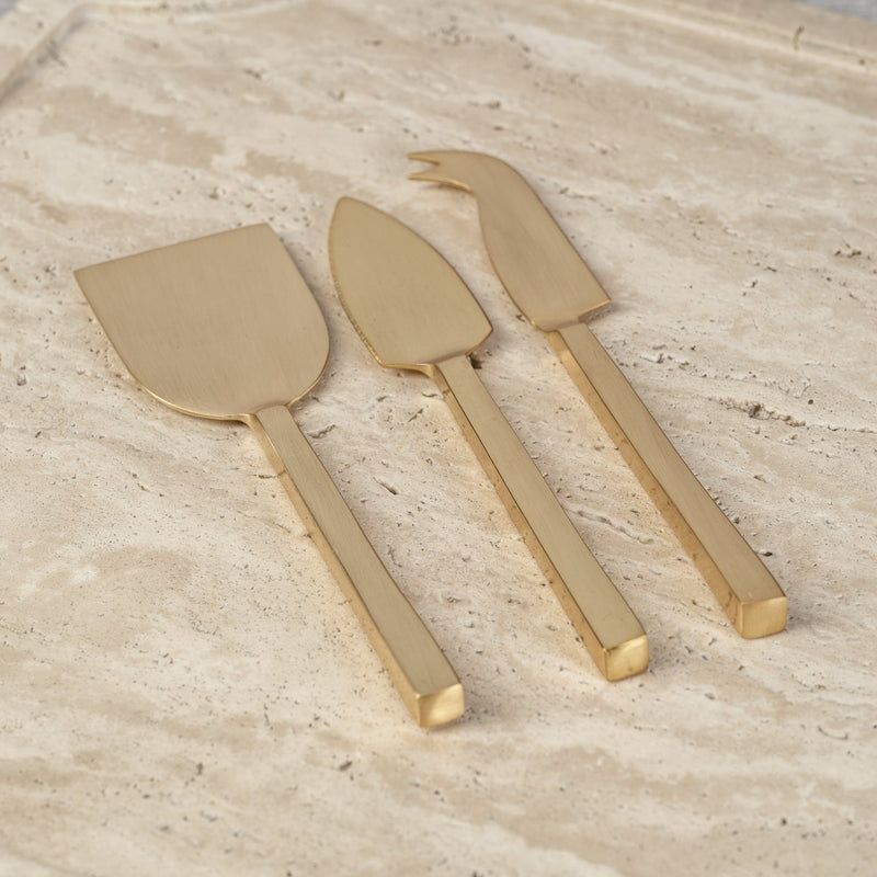 Cheese Slicer and Server Set - Gold - Cheese Knives by Carlyle Avenue