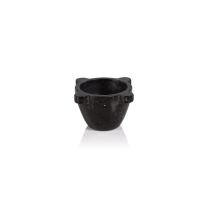 Roma Marble Mortar / Condiment Bowl - Black - Bowls by Carlyle Avenue