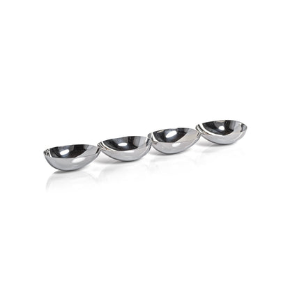 Four-Tier Nut Bowl - Polished Nickel - Bowls by Carlyle Avenue