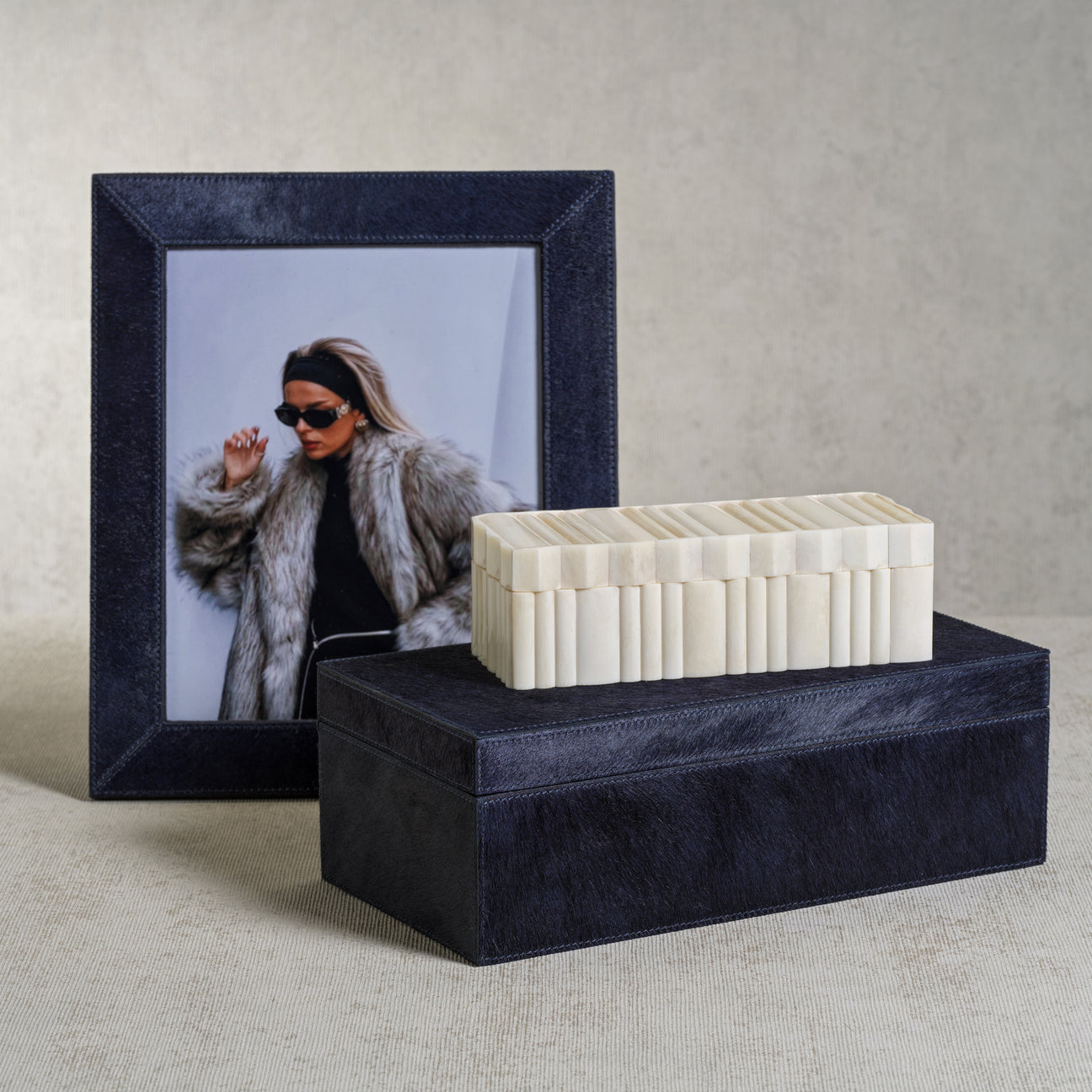 Corviglia White Bone Scalloped Box