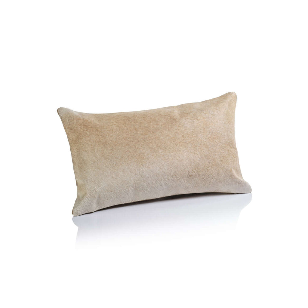 Corviglia Hair On Hide Leather Throw Pillow - Tan - Throw Pillow by Carlyle Avenue