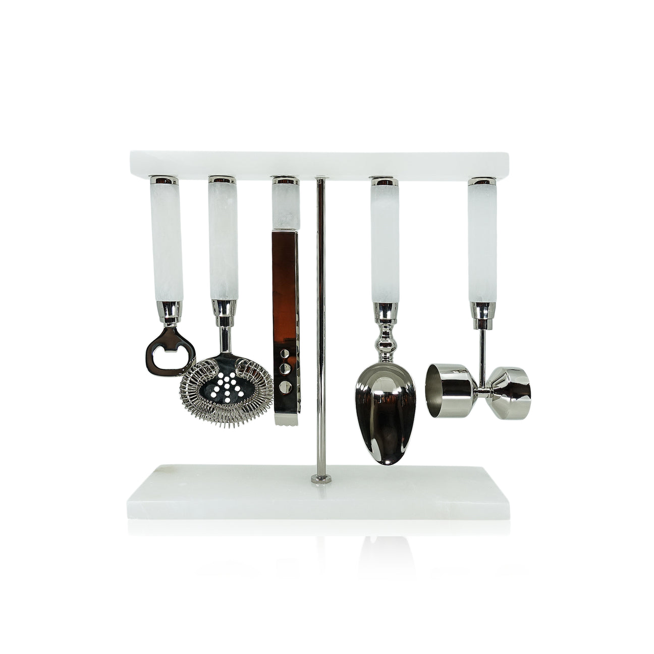 Five Piece Bar Tool Set - Alabaster - Barware by Carlyle Avenue