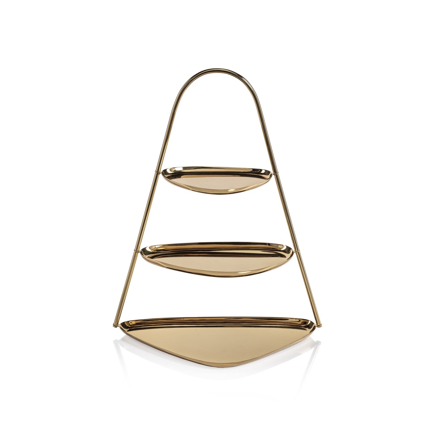 Epicurean 3-Tier Hors d'oeuvres Tray - Polished Gold