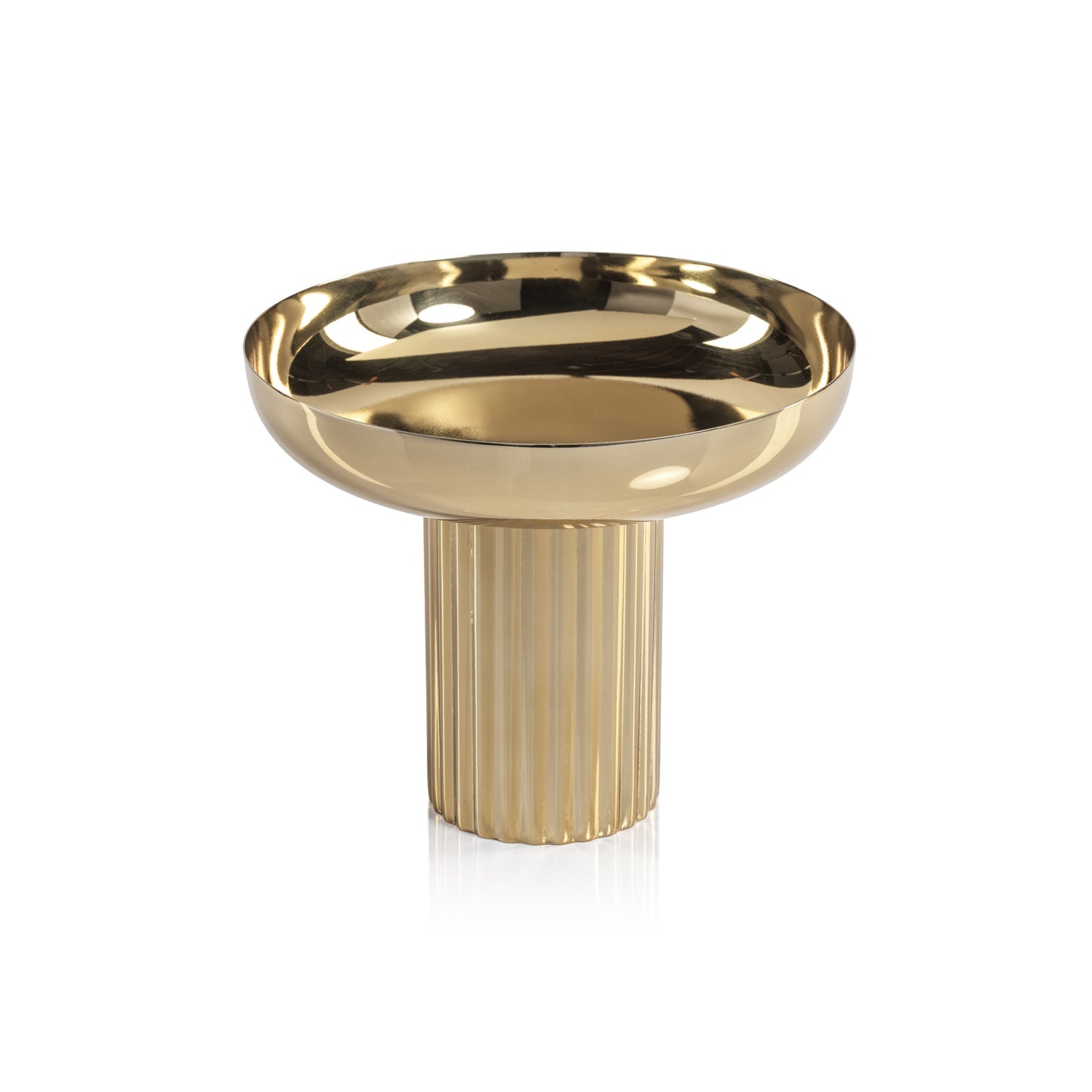 Footed Tray - Polished Gold - Decorative Trays by Carlyle Avenue