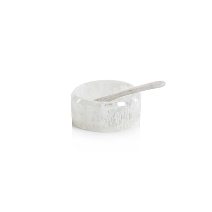 Krone Resin Condiment Bowl w/ Spoon - Serveware by Carlyle Avenue