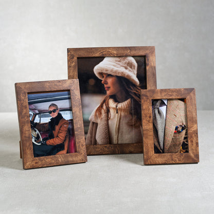 Rosso Burlwood Photo Frame - CARLYLE AVENUE