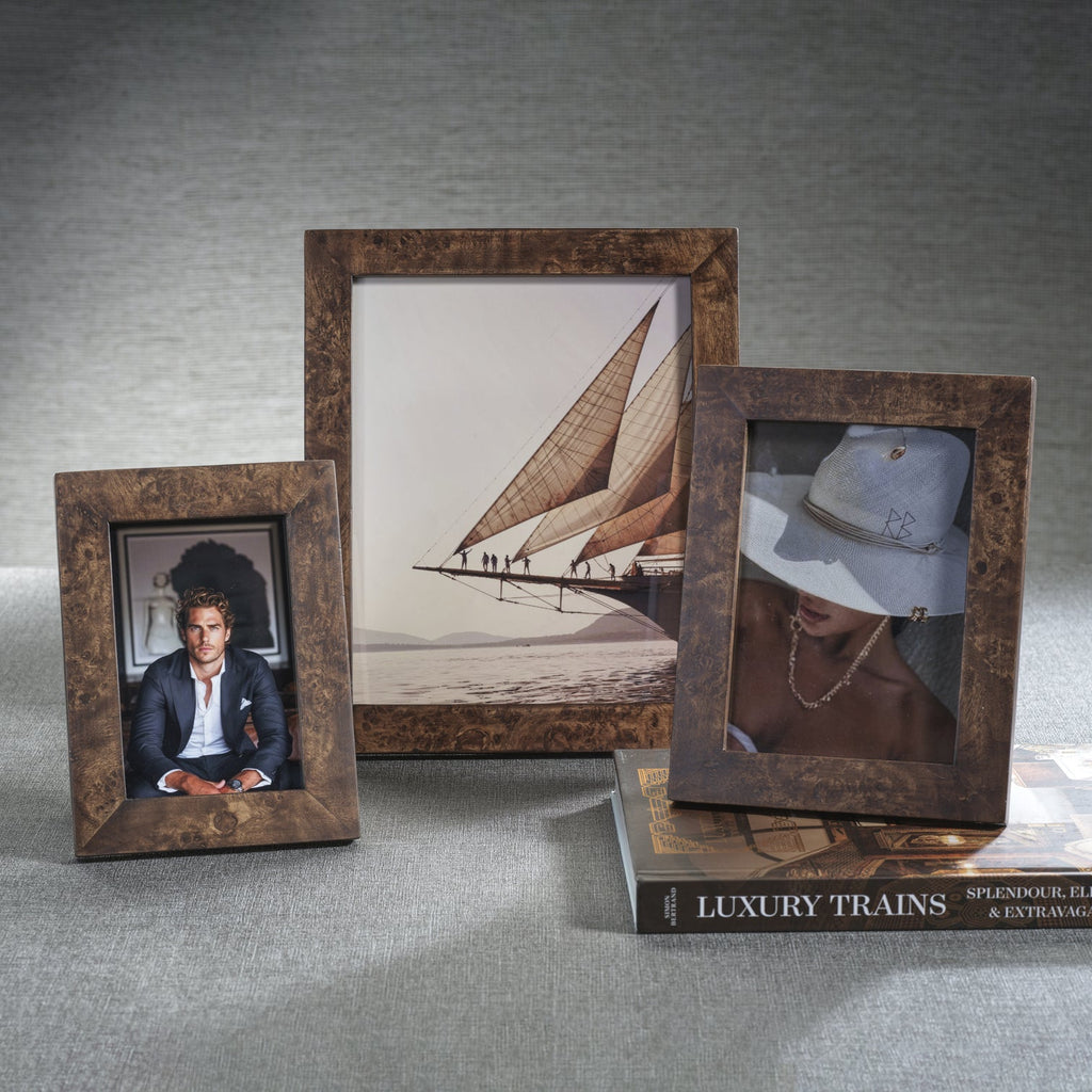 Rosso Burlwood Photo Frame - Picture Frames by Carlyle Avenue