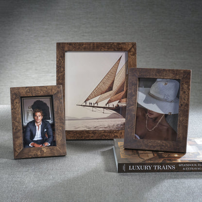 Rosso Burlwood Photo Frame - CARLYLE AVENUE
