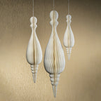 Wish Paper Elongated Droplet Pendant - Holiday Ornaments by Carlyle Avenue