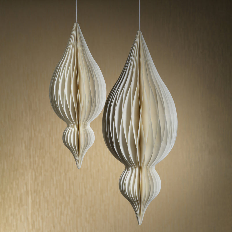 Wish Paper Droplet Pendant - Holiday Ornaments by Carlyle Avenue