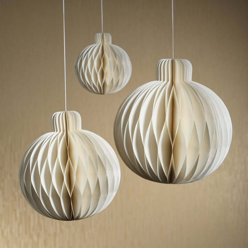 Wish Paper Sphere Ball Ornament - Holiday Ornaments by Carlyle Avenue