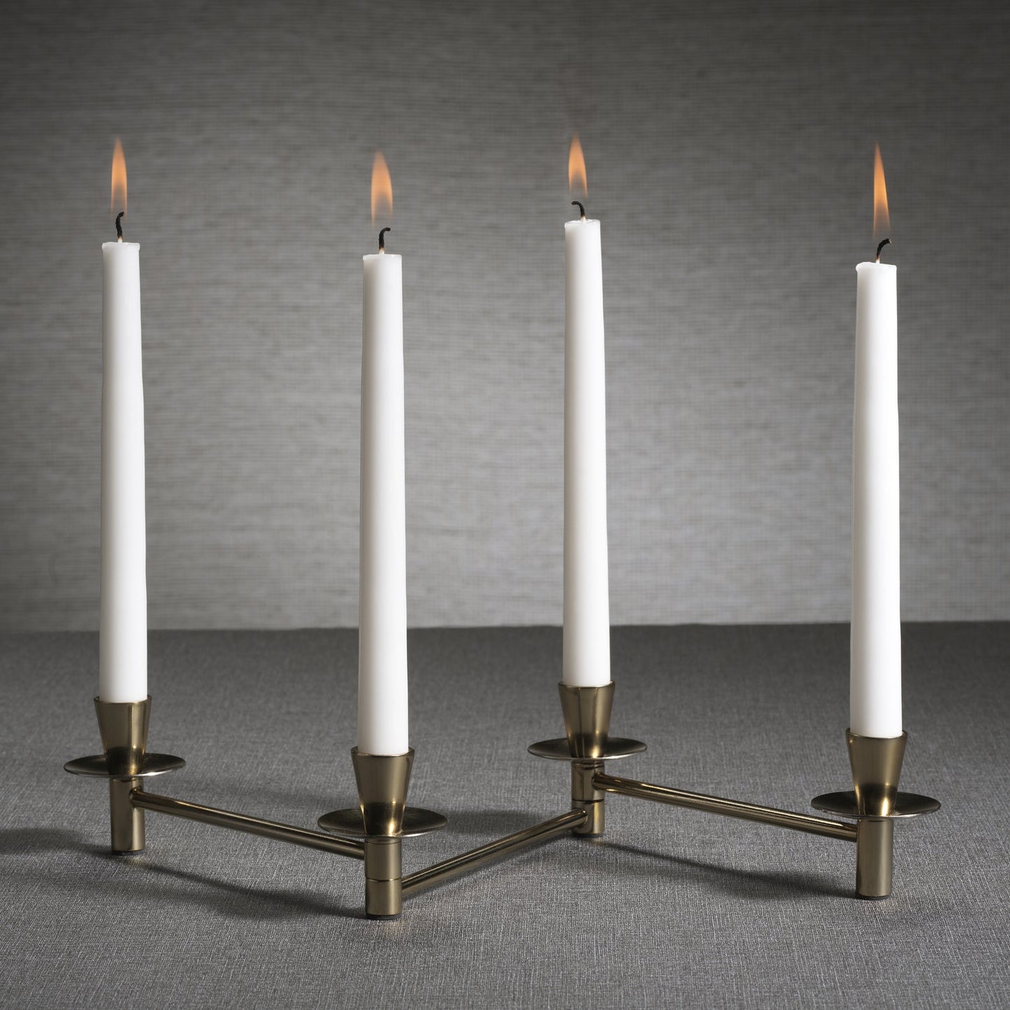 4-Tier Expandable Taper Holder - Polished Gold - CARLYLE AVENUE