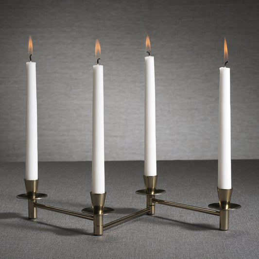 4-Tier Expandable Taper Holder - Polished Gold