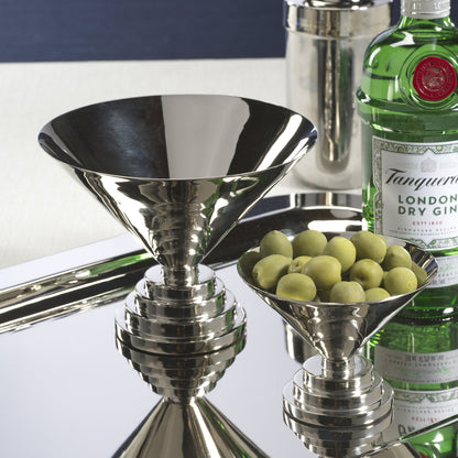 Mayan Metal Bowl - Polished Nickel - Bowls by Carlyle Avenue