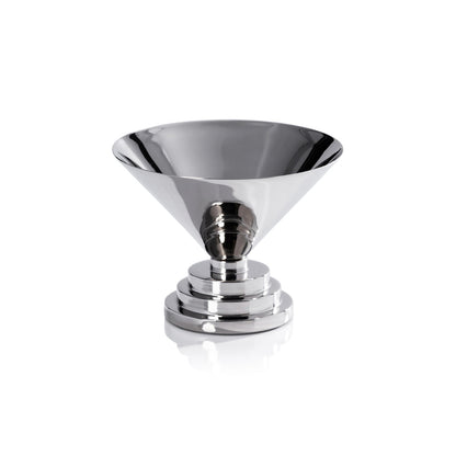 Mayan Metal Bowl - Polished Nickel - Bowls by Carlyle Avenue