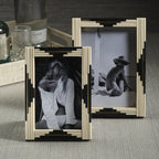 Menorca Piped Resin and Brass Inlaid Photo Frame - Picture Frames by Carlyle Avenue