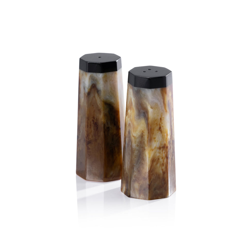 Burlwood Salt and Pepper Shaker Set - Tableware by Carlyle Avenue