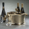 Raw Aluminum Five Bottle Wine Holder - Gold - Barware by Carlyle Avenue