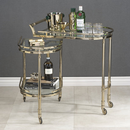 Spiga Gold Bar Cart - Furniture by Carlyle Avenue