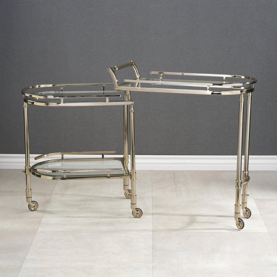 Spiga Gold Bar Cart - Furniture by Carlyle Avenue