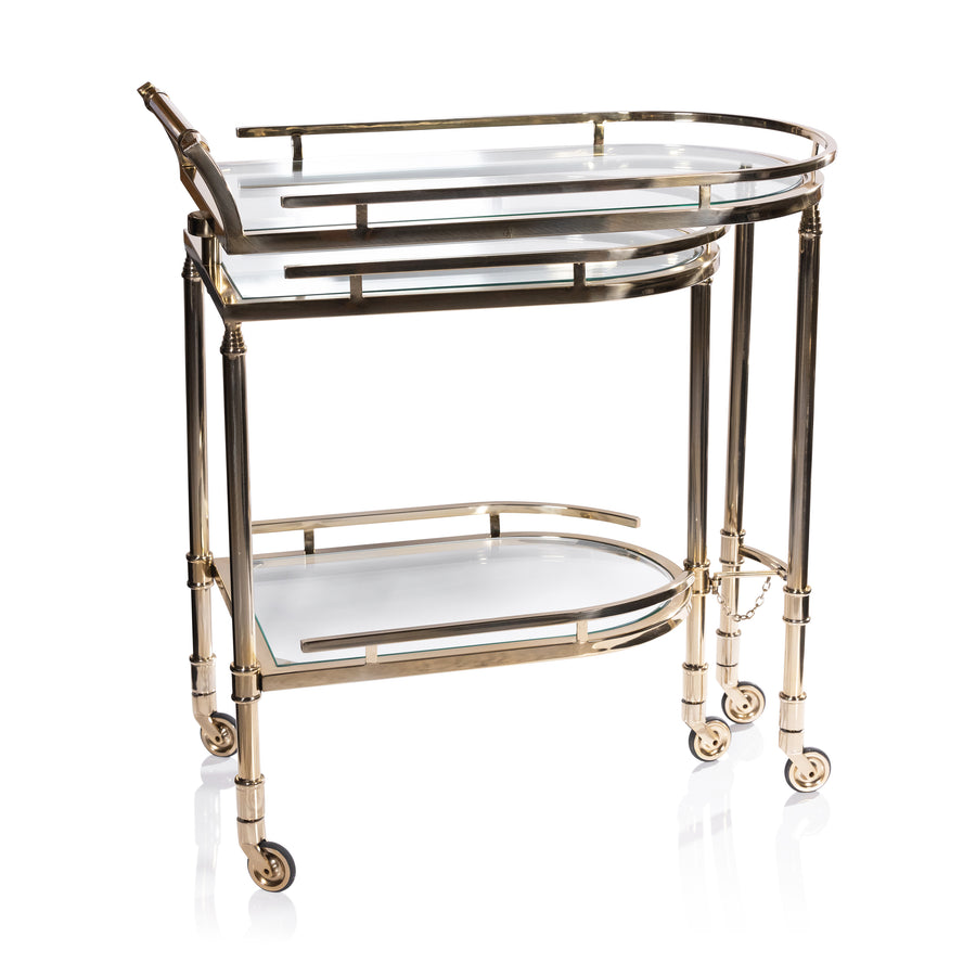 Spiga Gold Bar Cart - Furniture by Carlyle Avenue