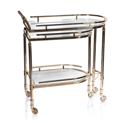 Spiga Gold Bar Cart - Furniture by Carlyle Avenue