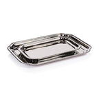 Andrea Brass Tray - Polished Nickel - Trays by Carlyle Avenue