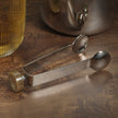 Spiga Ice Tong - Nickel & Amber