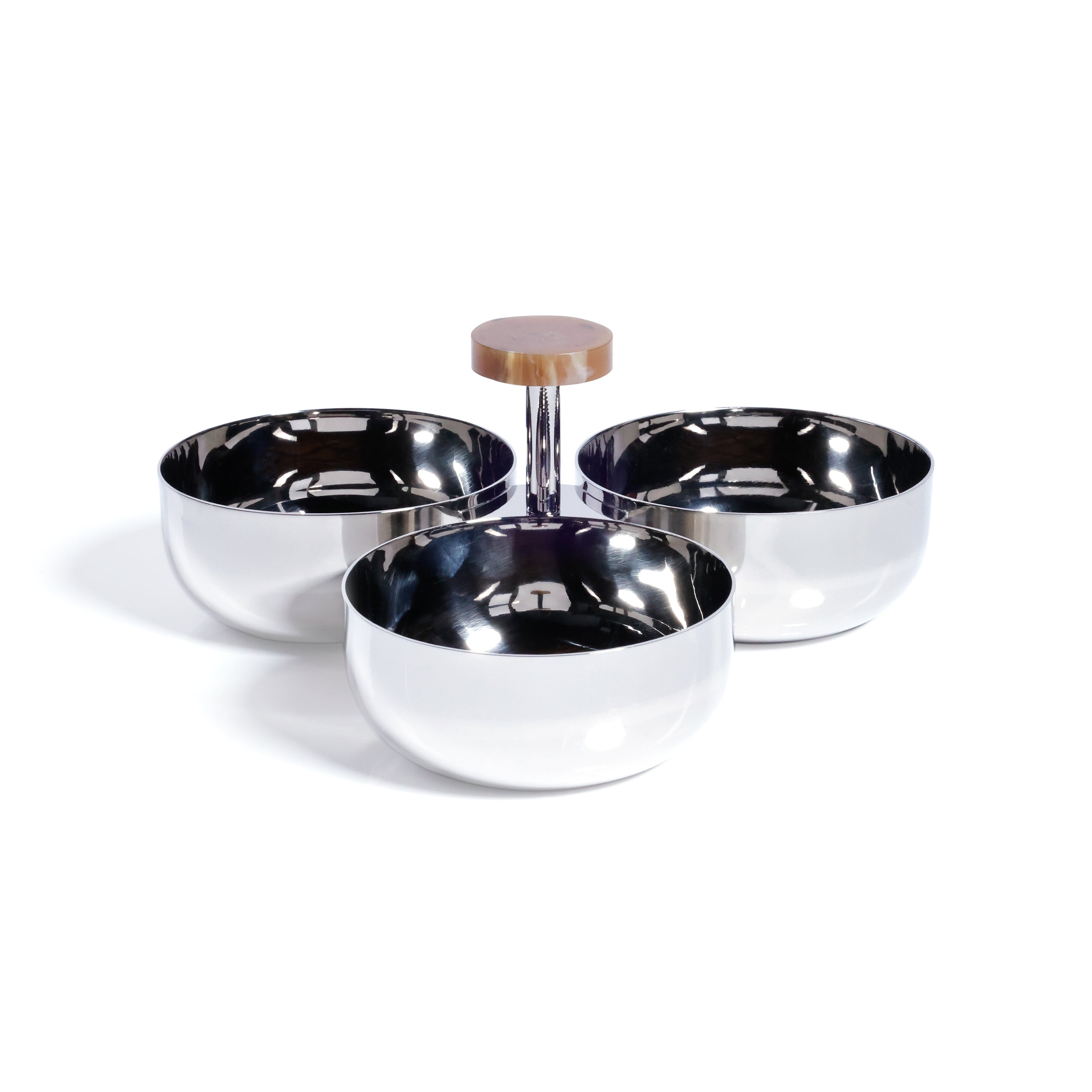 Spiga Condiment Set - Nickel & Amber - Barware by Carlyle Avenue