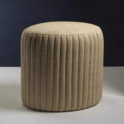 Fontainebleau Oval Fluted Raffia Ottoman