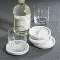 Marble Coaster - Set of 4 - Volakas White - Barware by Carlyle Avenue
