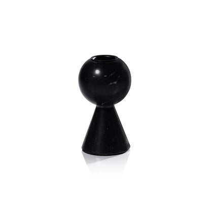 Kyoto Modern Candle Holder - Black Marqunio - Candle Holders by Carlyle Avenue