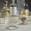 Tuscan Handmade Etched Glass Condiment Bowl, Set of 2