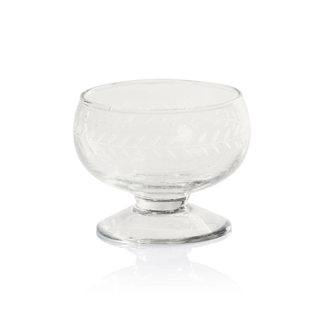 Tuscan Handmade Etched Glass Condiment Bowl, Set of 2 - Bowls by Carlyle Avenue