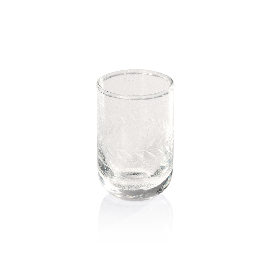 Tuscan Handmade Etched Shot Glass - Set of 6 - Drinkware by Carlyle Avenue