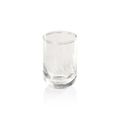 Tuscan Handmade Etched Shot Glass - Set of 6 - Drinkware by Carlyle Avenue
