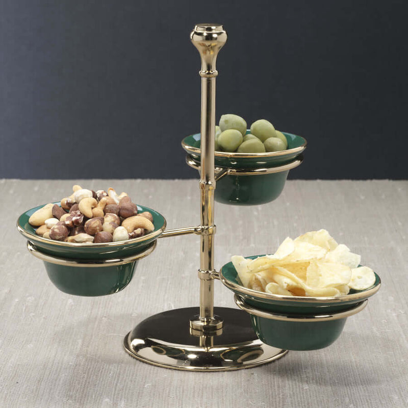 Monte Napoleone 3 Tier Condiment Bowl Set - Serveware by Carlyle Avenue