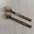 Bamboo and Horn Salad Server Set - Large - Serveware by Carlyle Avenue