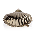 Cap Ferrat Fan Shell Lidded Bowl with Spoon - Serveware by Carlyle Avenue