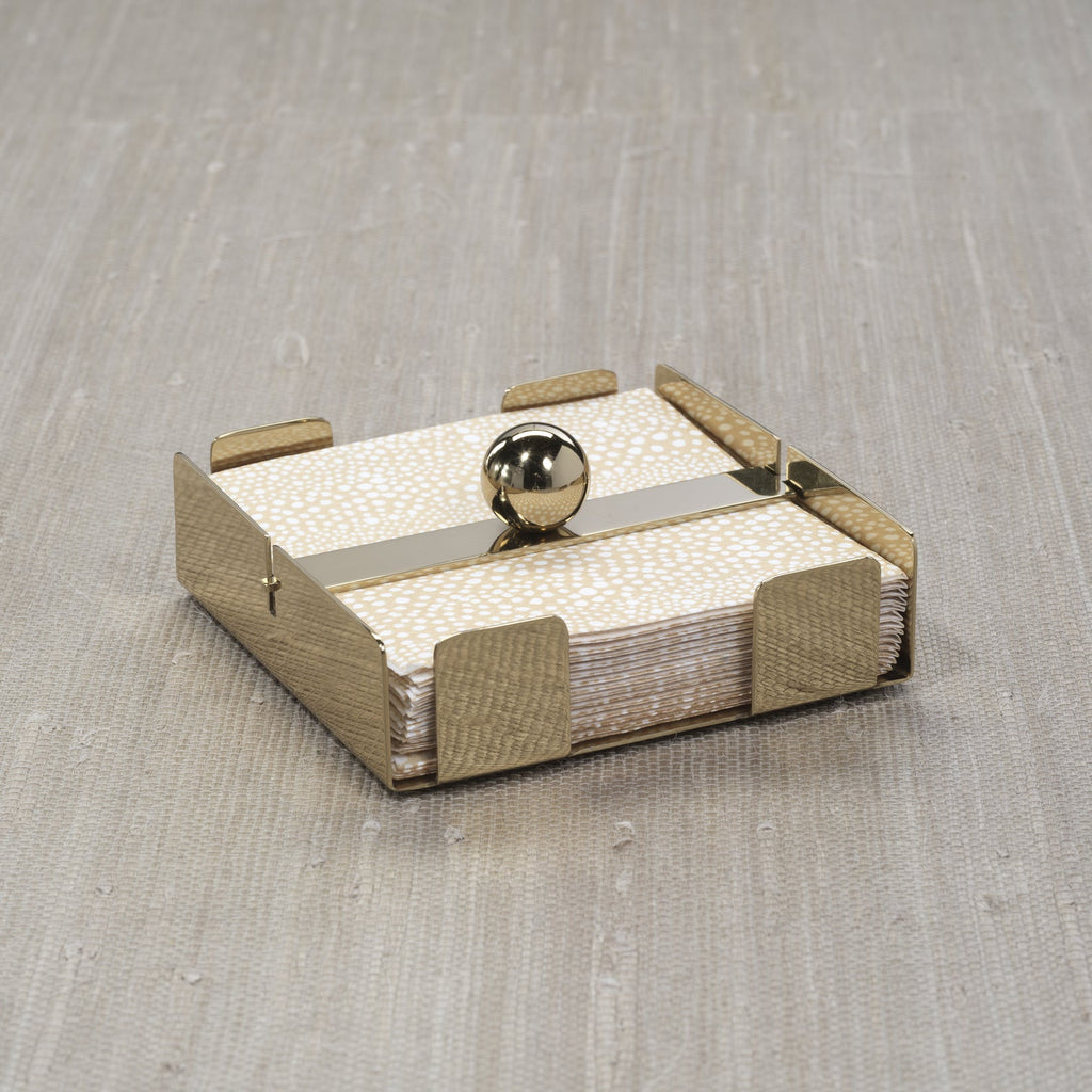 Basso Napkin Holder Collection - Polished Gold - Napkin Holder by Carlyle Avenue