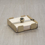 Basso Napkin Holder Collection - Polished Gold - Napkin Holder by Carlyle Avenue