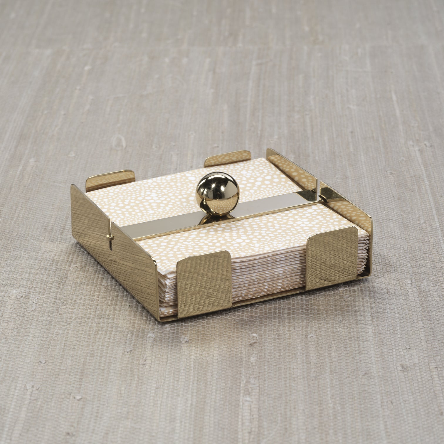 Basso Napkin Holder Collection - Polished Gold - Napkin Holder by Carlyle Avenue