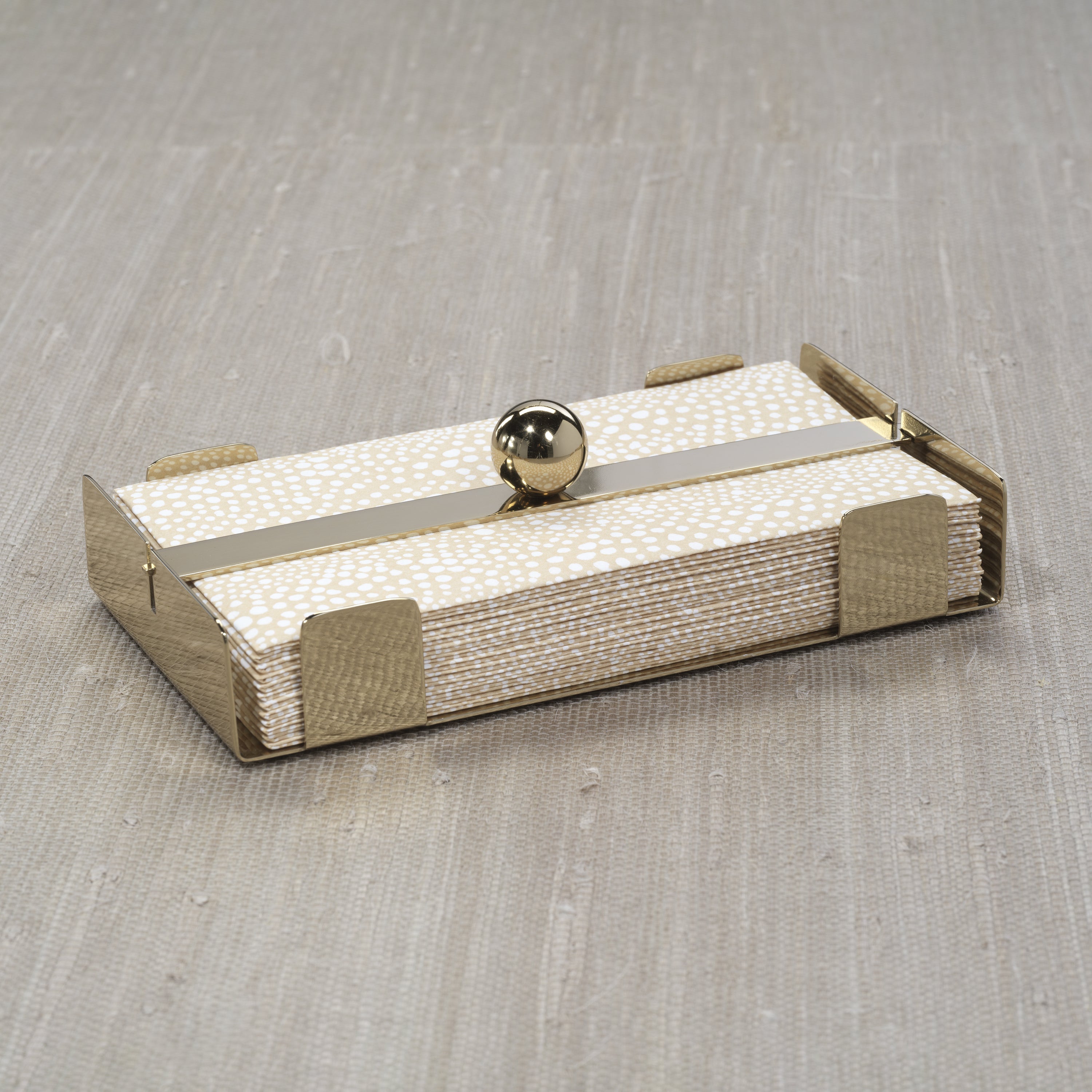 Basso Napkin Holder Collection - Polished Gold - Napkin Holder by Carlyle Avenue