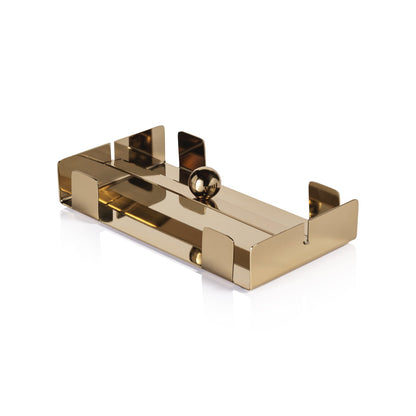 Basso Napkin Holder Collection - Polished Gold - Napkin Holder by Carlyle Avenue