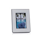 Nappa Leather Photo Frame - White & Navy - Picture Frames by Carlyle Avenue