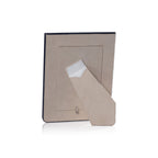 Nappa Leather Photo Frame - White & Navy - Picture Frames by Carlyle Avenue