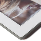 Nappa Leather Photo Frame - White & Gray - Picture Frames by Carlyle Avenue