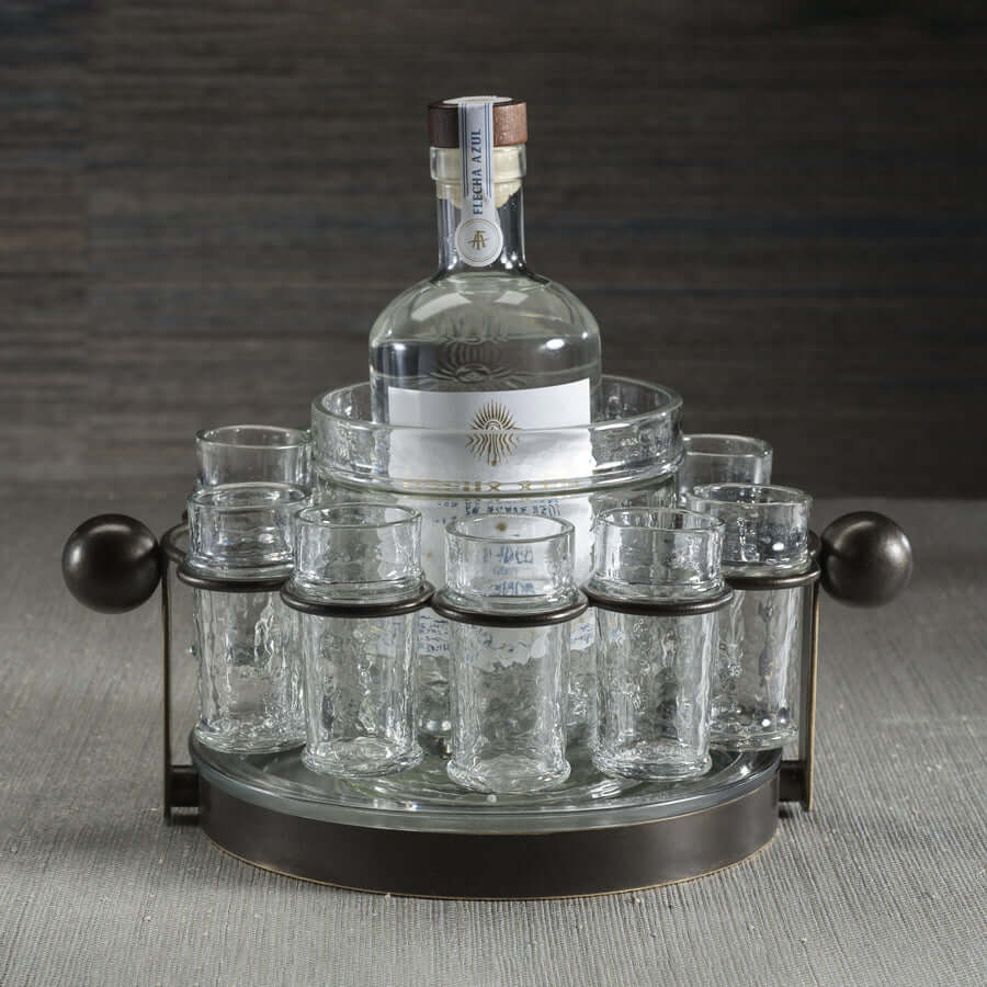 Agave Ten Shot Tequila Set with Ice Bucket - Barware by Carlyle Avenue