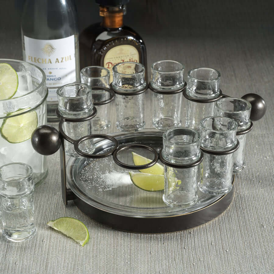 Agave Ten Shot Tequila Set with Ice Bucket - Barware by Carlyle Avenue